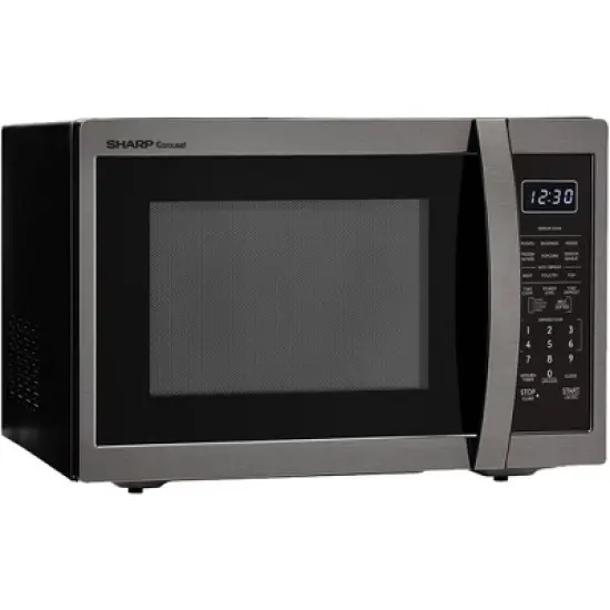 Sharp SMC1452CH 1.4 Cu. Ft. Black Stainless Countertop Microwave image {7}