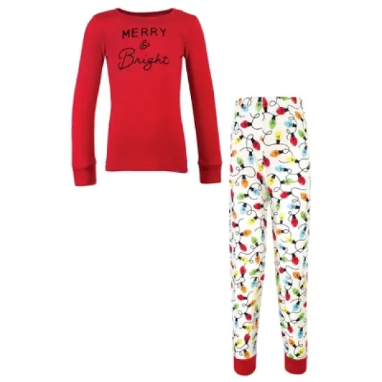 Touched by Nature Baby, Toddler and Kids Unisex Holiday Pajamas, Kids Merry and Bright image {3}