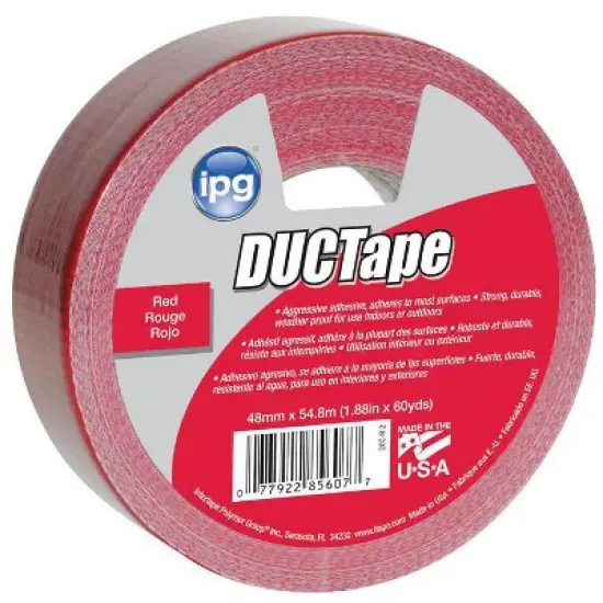 IPG JobSite 1.88 in. W X 60 yd L Red Duct Tape image {1}