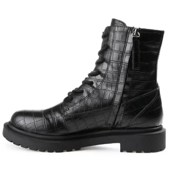 Journee Collection Womens Chandlerr Tru Comfort Foam Inside Zip Block Heel Booties image {1}