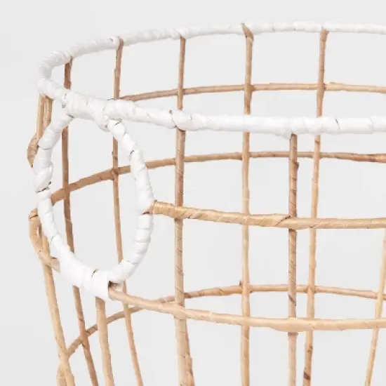 Kids' Woven Basket Natural with White Rim - Pillowfort&trade; image {2}