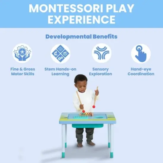 Delta Children Bluey Compact Play and Learn Sensory Table for Kids' Includes Musical Instruments - 8pc image {2}