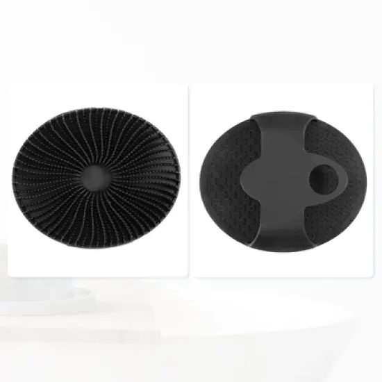 Unique Bargains Circle Silicone Scrubber Bath Brush image {4}