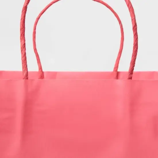 X-Large Gift Bag Pink Two Color Block - Spritz&trade; image {2}
