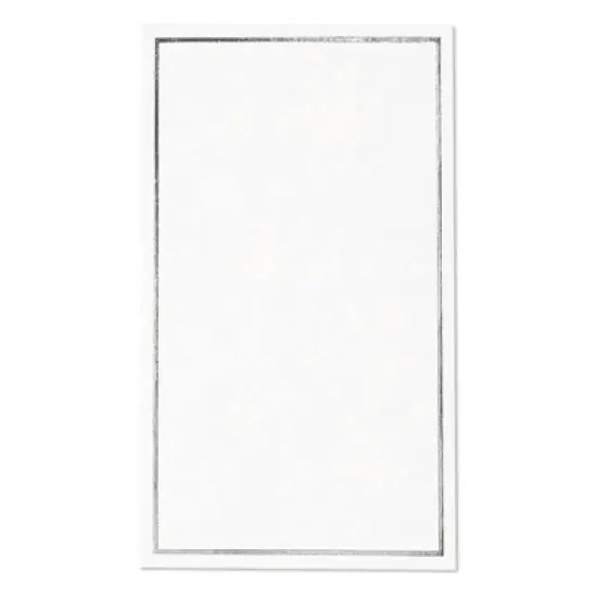 Best Paper Greetings 100 Pack Name Place Cards for Table Setting, Tent Placecards with Silver Foil Border for Wedding, Banquets, Events, 3.5 x 2 in image {7}