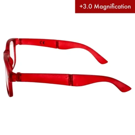 Global Vision Eyewear Foldable Bifocal Reading Glasses with +3.0 Bifocal Clear Lenses image {3}