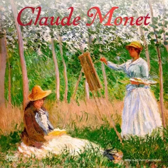 BrownTrout Claude Monet 2026 12"x24" Hanging Square Wall Calendar Plastic-Free image {9}