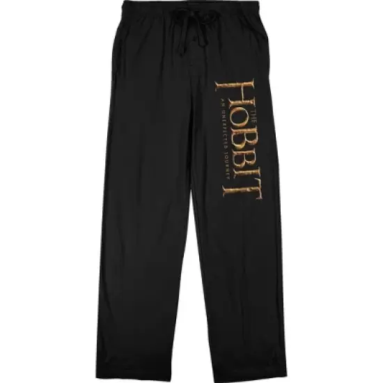 The Hobbit Logo Men's Black QT Sleep Pajama Pants image {1}