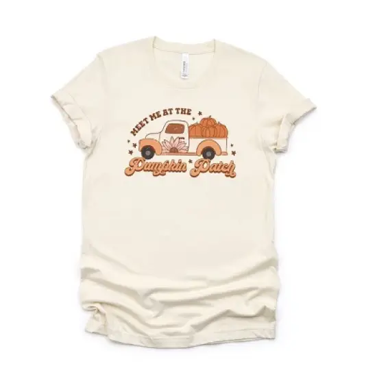Simply Sage Market Women's Meet Me Pumpkin Patch Colorful Short Sleeve Graphic Tee image {3}