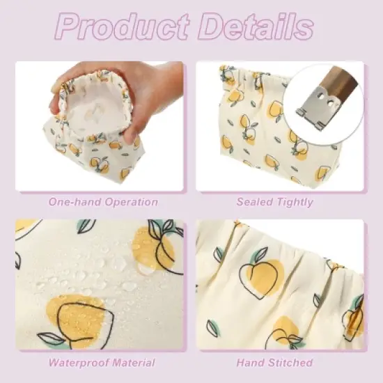 Unique Bargains Waterproof Mini Makeup Bag Multicolored 5.12"x1.97"x4.72" 3 Pcs image {3}