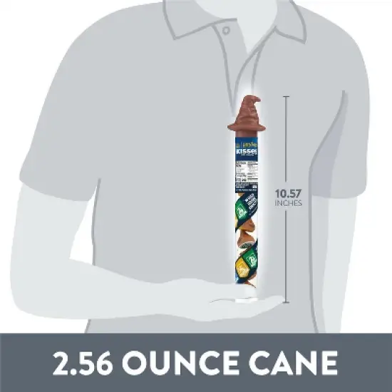 HERSHEY'S Kisses Milk Chocolate Harry Potter Halloween Candy Cane - 2.08oz image {5}