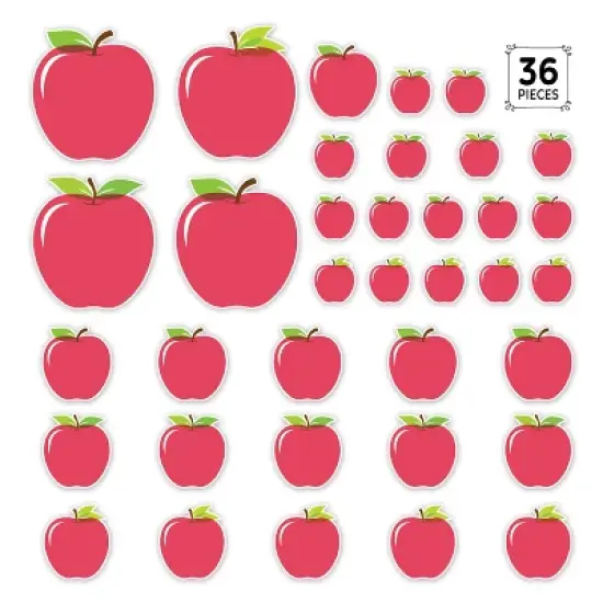 Creative Teaching Press&reg; Apple Time Apples Designer Cut-Outs, 3 Sizes, Pack of 36 image {1}