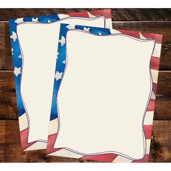 Great Papers Patriotic Letterhead 80/Pack 2014235 image {2}
