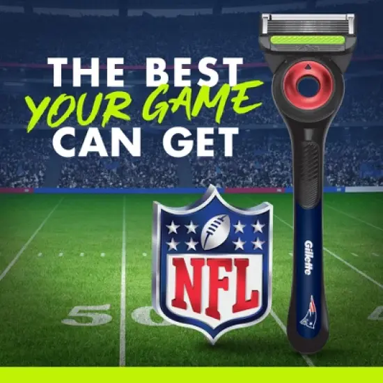 Gillette Labs Men's Special NFL Patriots Edition Shaving Razor with 4 Refills and Magnetic Stand image {8}
