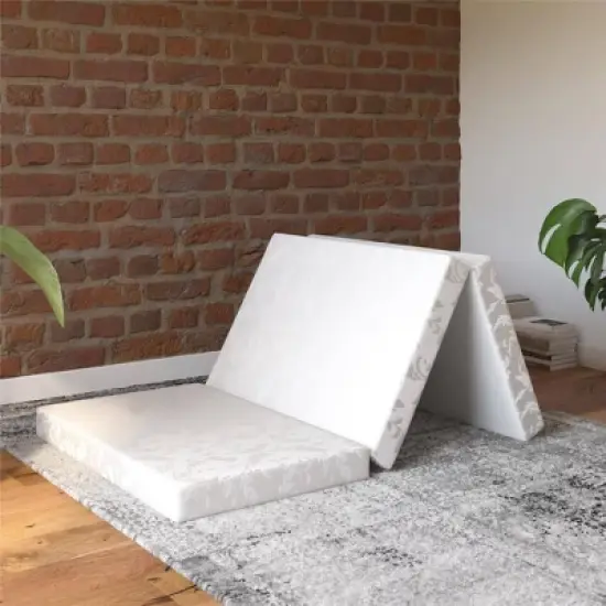 Twin 4" Olee Tri Fold Folding Mattress - Dorel Home Products image {9}