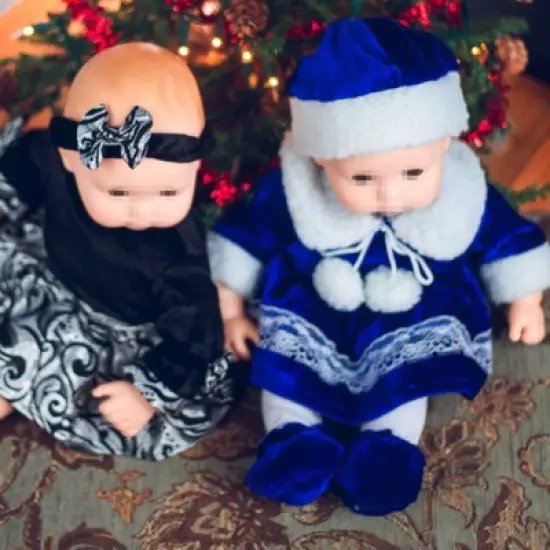 The Queen's Treasures 15 In Doll Clothes Blue Velvet Complete Dress Outfit image {6}