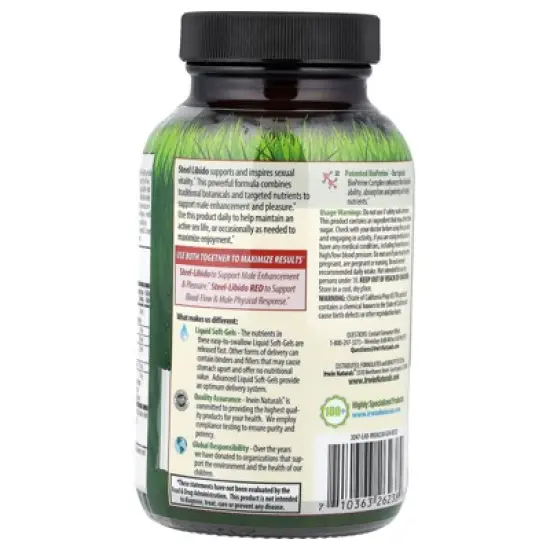Irwin Naturals Steel Libido&reg;, 75 Liquid Soft-Gels image {2}