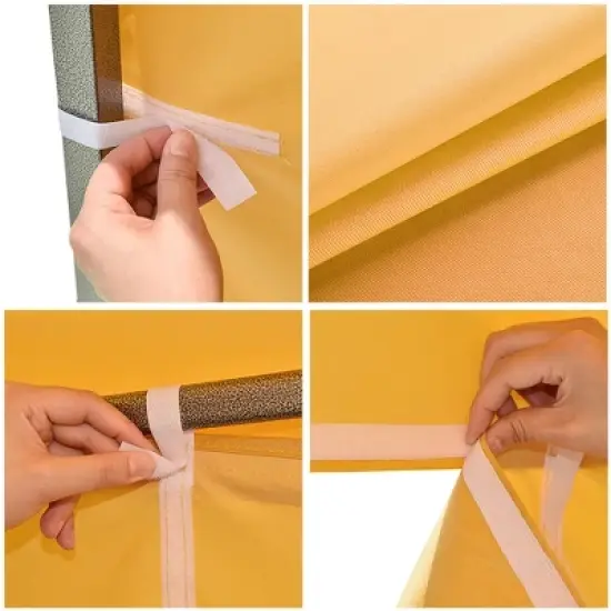 Instahibit Universal Removable Privacy Sidewall Fit 10ft Outdoor Pop up Canopy Tent Instant Camping Sun Shade 1Pack Orange image {6}