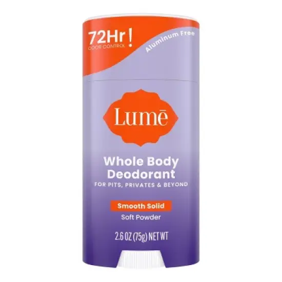 Lume Whole Body Women's Smooth Solid Deodorant Soft Powder Scent - Aluminum-Free 2.6oz image {8}