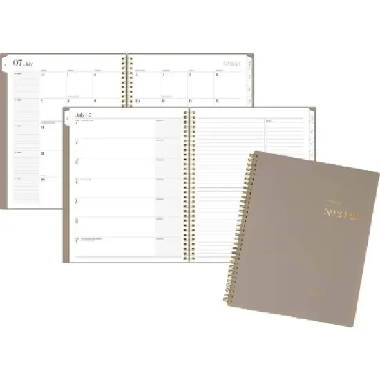 Cambridge Workstyle 2024-25 Weekly/Monthly Planner 11.125"x9.375" Taupe: Agenda, Twin-Wire Binding, Acid-Free Paper image {10}