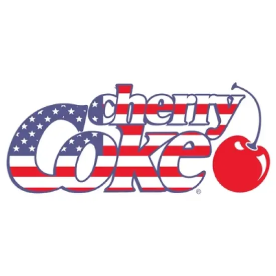 Men's Coca Cola American Flag with Cherry Coke T-Shirt image {1}