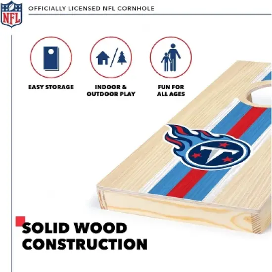 NFL Tennessee Titans 1'x2' Wood Cornhole Set image {2}