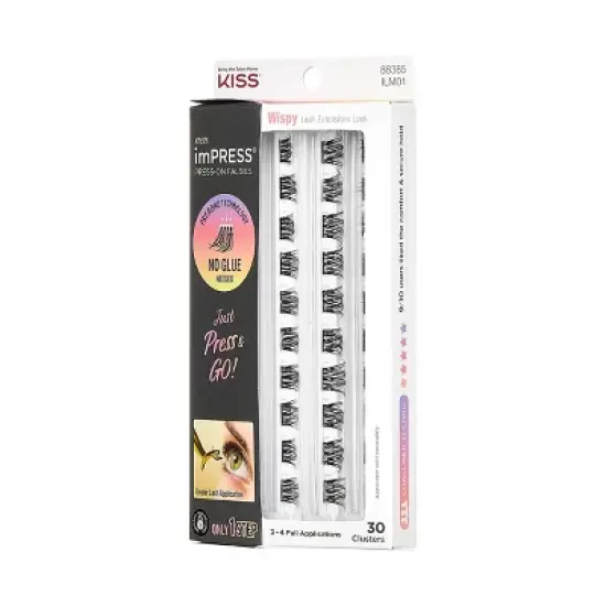 KISS Products imPRESS Press-On Falsies Eyelash Clusters Refill - Wispy - 30ct image {6}