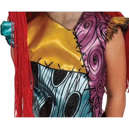 Kids' Disney the Nightmare Before Christmas Sally Deluxe Halloween Costume Dress image {4}