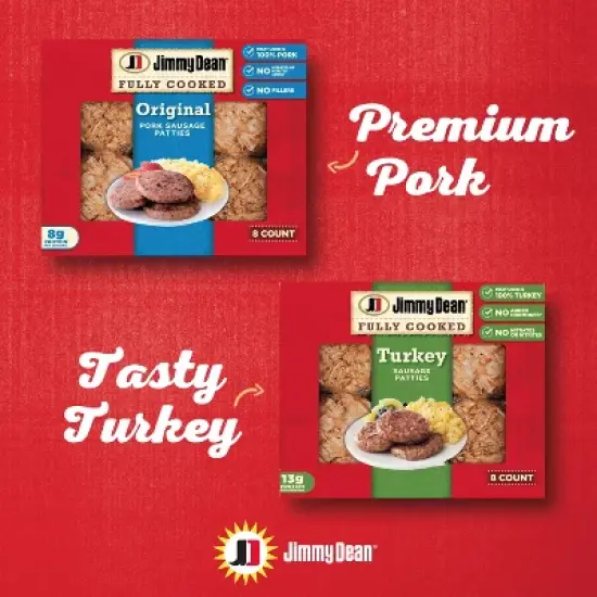 Jimmy Dean Fully Cooked Turkey Sausage Links - 9.6oz/12ct image {4}