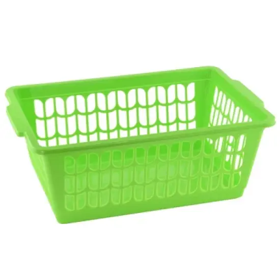 YBM HOME Plastic Perforated Storage Basket Bin Office Drawer, Shelf Desktop Countertop Tray Organizer image {9}