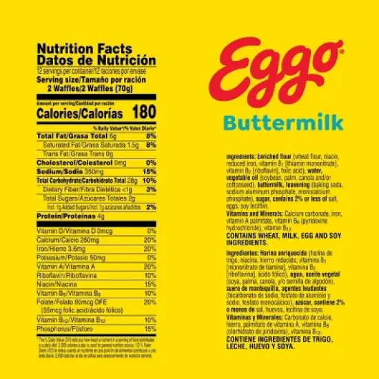 Eggo Frozen Waffles Buttermilk - 29.6oz/24ct image {6}