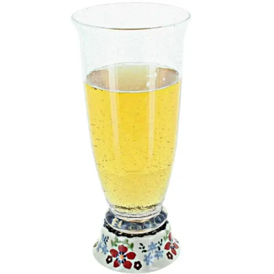 Blue Rose Polish Pottery P002 Manufaktura Beer Glass image {7}