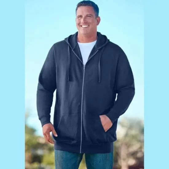 KingSize Longer-Length Fleece Full Zip Hoodie image {2}