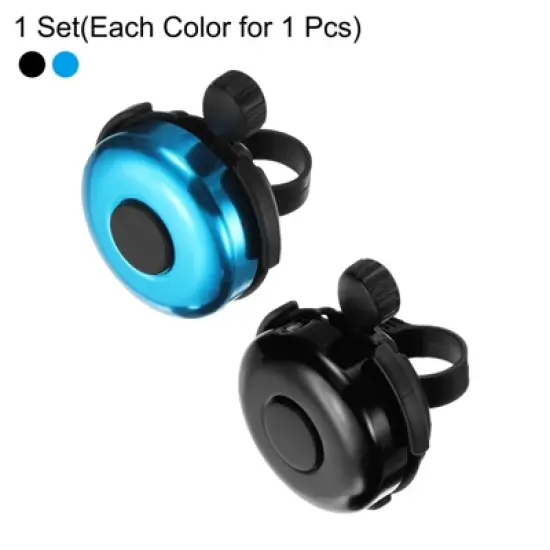 Unique Bargains Aluminum Loud Clear Sound Classic Scooters Bicycle Bells 2 Pcs 2.3" image {2}