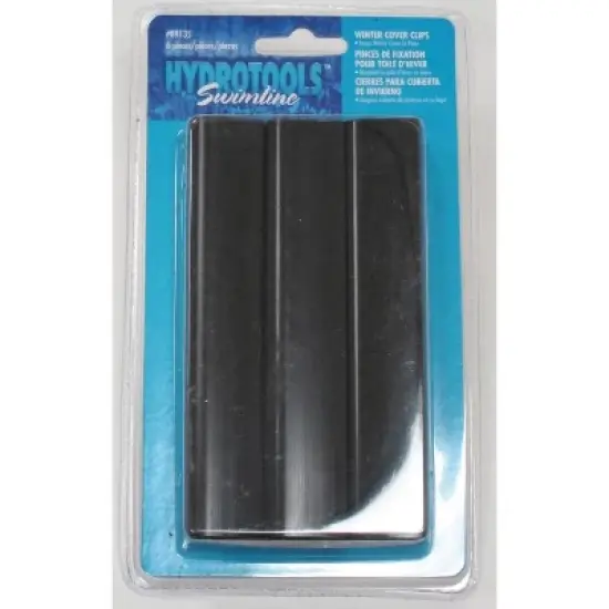 Swimline Hydrotools Above Ground Swimming Pool Winter Cover Clips 6pc 6" - Black image {1}