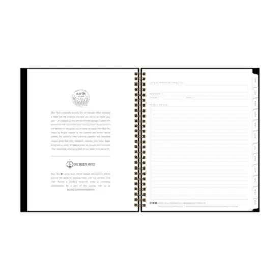 Blue Sky 2024 Planner 7"x9" Weekly/Monthly Sustainable Cover Deep Green image {6}