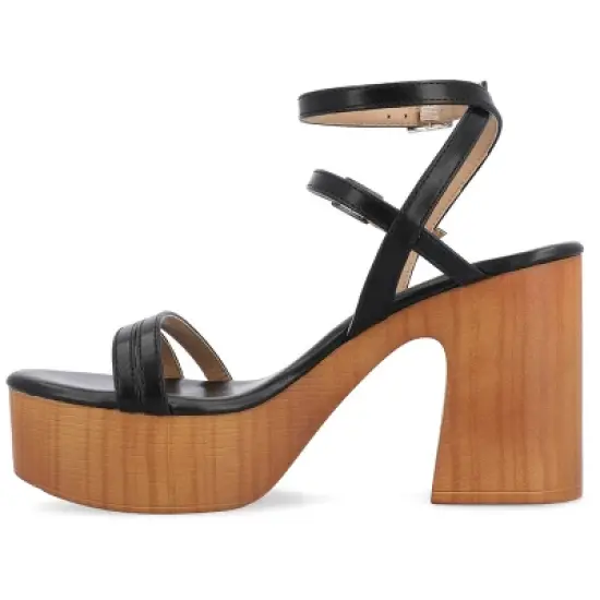 Journee Collection Womens Emerynn Tru Comfort Foam Platform Clog Multi Strap Sandals image {1}