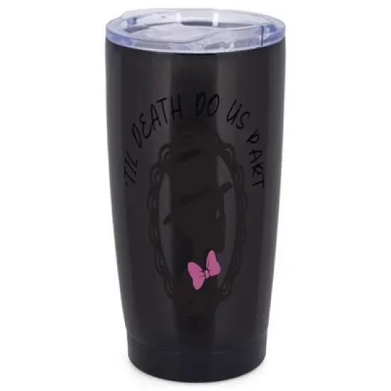 Elanze Designs Til Death Do Us Part Skeleton Groom Halloween Wrap-Around Design 20 Ounce Stainless Steel On-The-Go Coffee Mug, Thermal Travel Tumbler image {5}