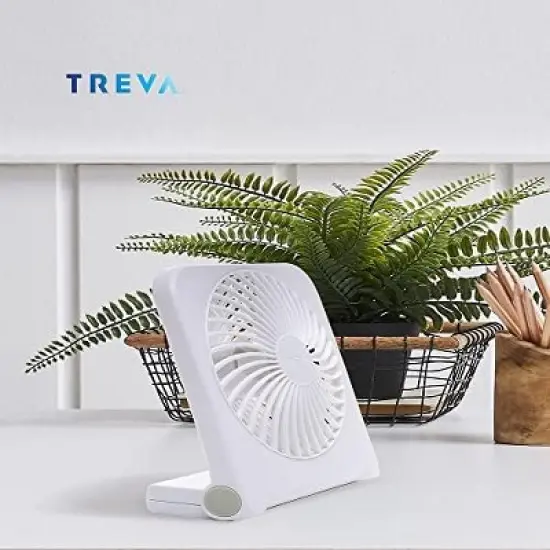 TREVA 5in USB Battery Powered Desk Fan image {9}