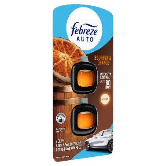 2ct Febreze Auto Bourbon and Orange image {9}