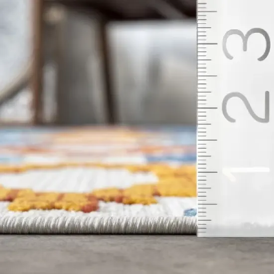 nuLOOM Marcela Geometric Indoor/Outdoor Patio Area Rug image {2}