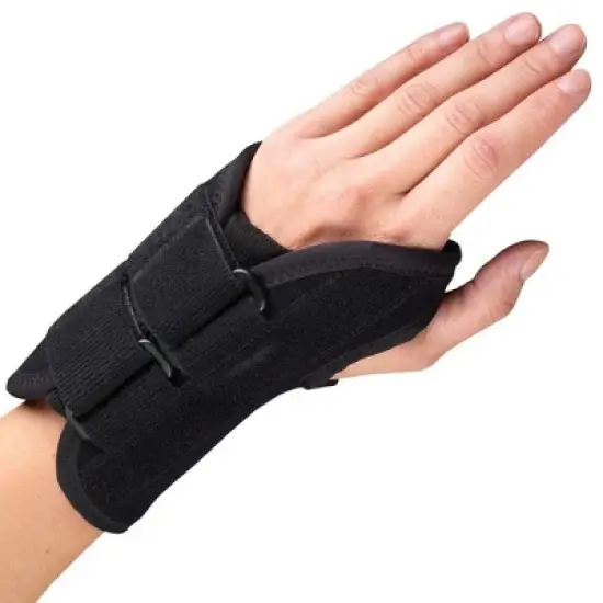 OTC Wrist Splint, 6-Inch, Select Series, Black, Left image {5}