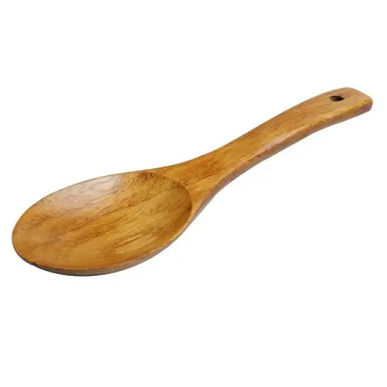 Unique Bargains Wooden Kitchen Non-stick Heat-resistant Tableware Rice Spoon image {6}