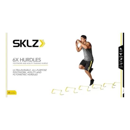 SKLZ 6X Agility Training Hurdles - Black/Yellow 6pk image {2}