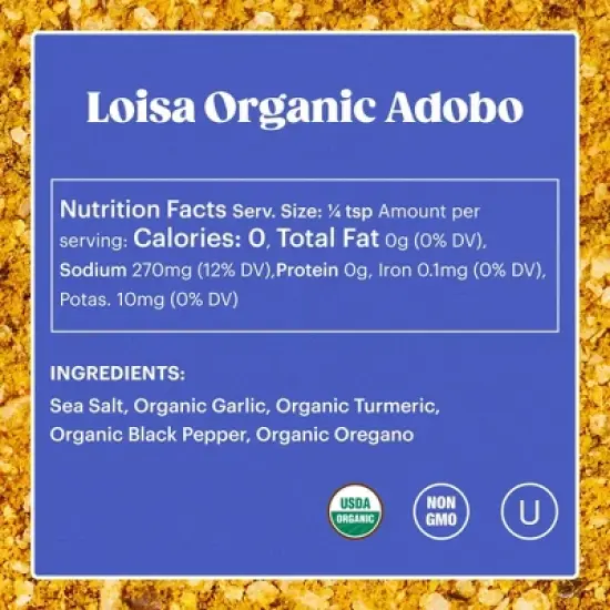 Loisa Organic Adobo Seasoning - 2.9oz image {7}