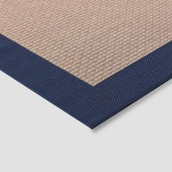 5' x 7' Frame Outdoor Rug Navy - Smith & Hawken&trade; image {1}