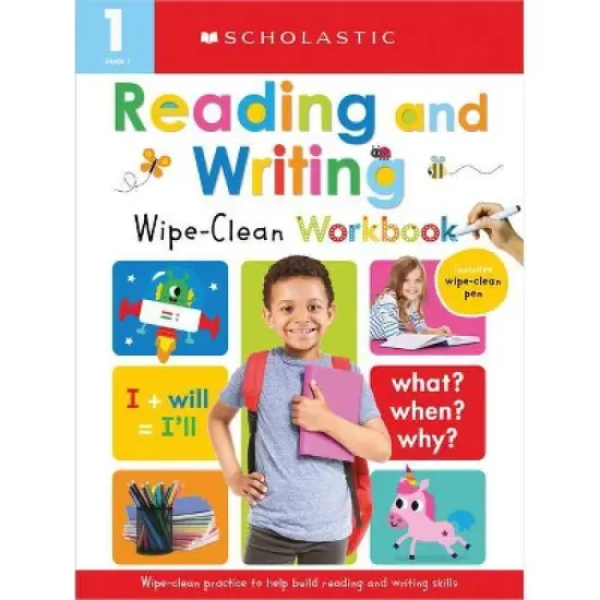 First Grade Reading/Writing Wipe Clean Workbook: Scholastic Early Learners (Wipe Clean) - (Paperback) image {1}