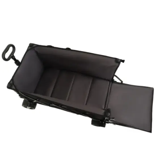 FATMOON Foldable Wagon,with Extended Tailgate, 480LBS Capacity, All-Terrain Wheels & 30% Expandable Surface for Beach Trips,Shopping,Camping image {5}