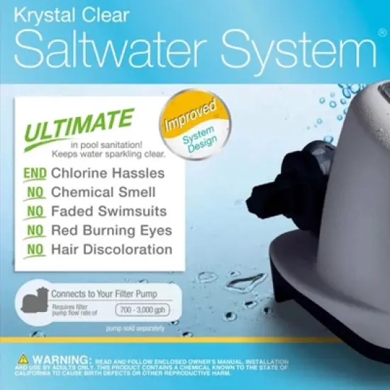 Intex Krystal Clear Saltwater System for Above Ground Swimming Pools (2 Pack) image {4}