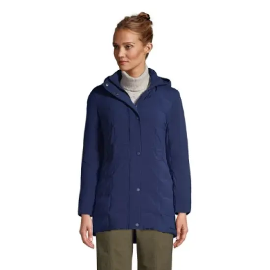 Lands' End Women's Quilted Stretch Down Coat image {3}